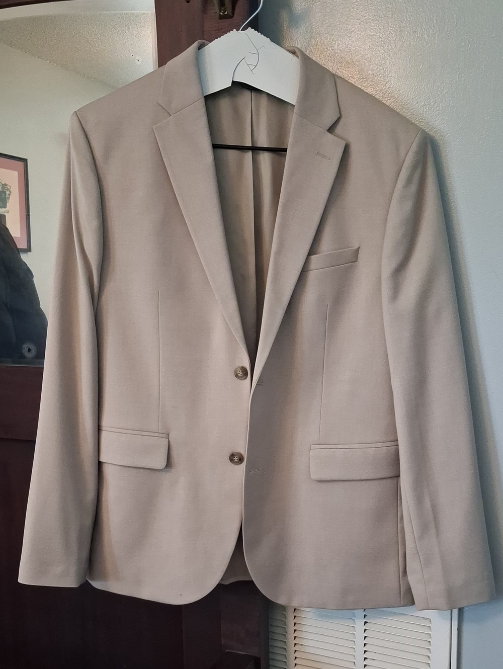 H&M Men's Light Beige Tailored Blazer